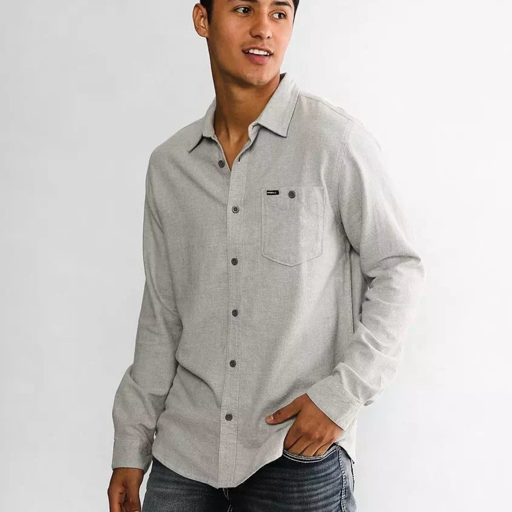O’Neill Redmond Solid Stretch Flannel Shirt